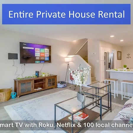 Entire Private 3-Bedroom Home W King Bed, Crib, Near Bay Beach, Available Now